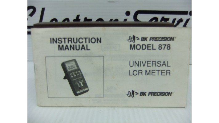B&K model 878 instruction manual  .